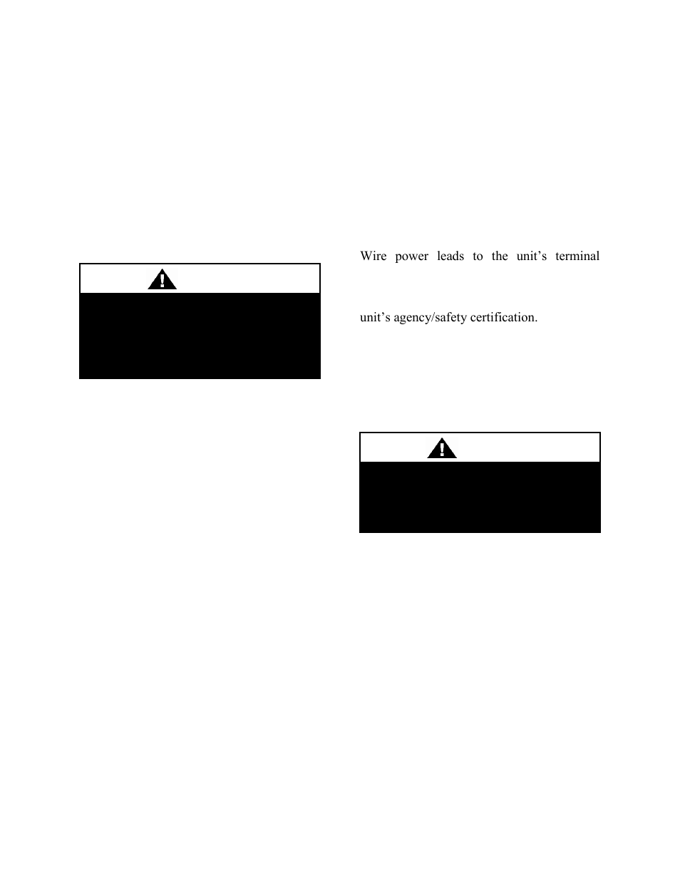 Caution | AAON V3-E User Manual | Page 23 / 72