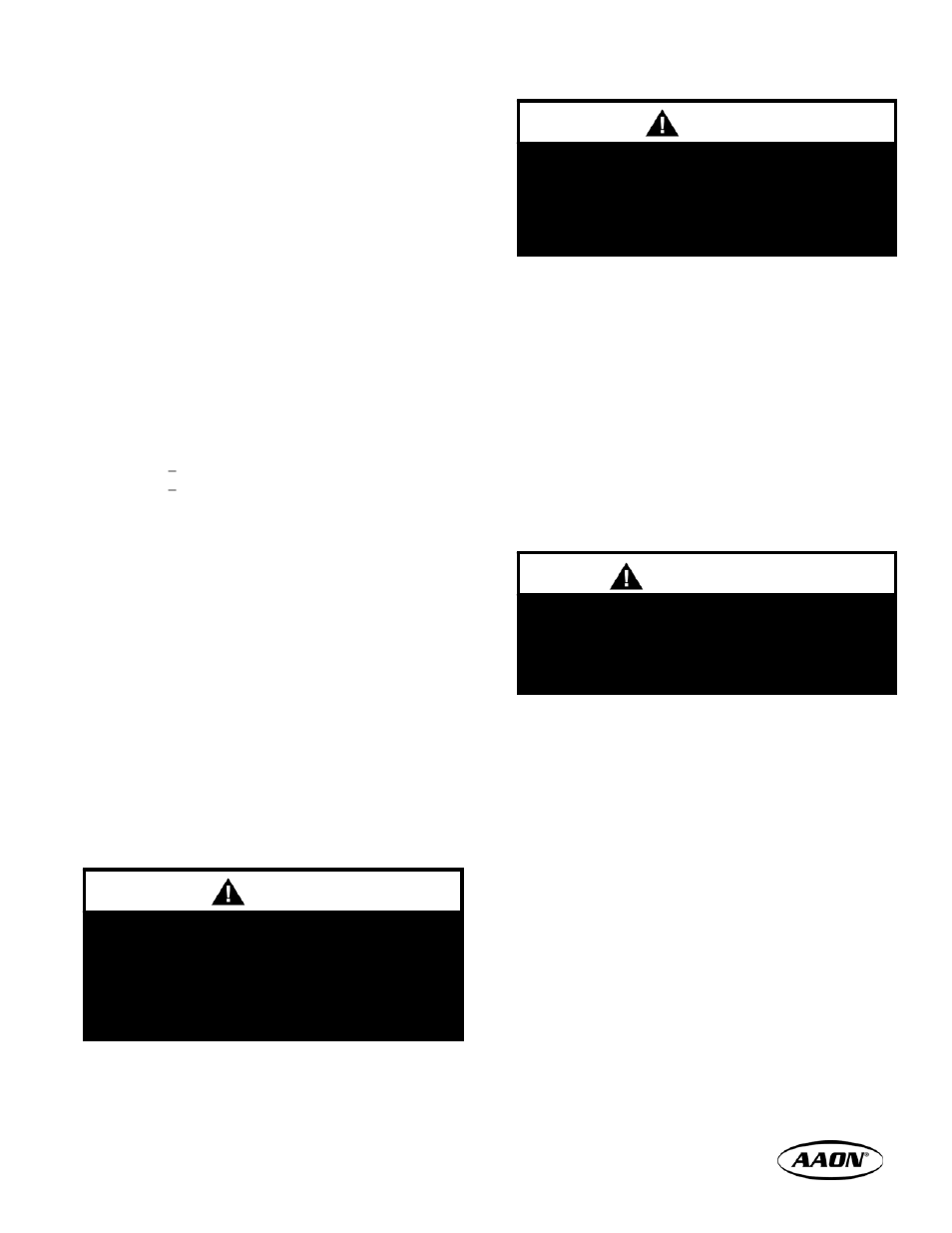 Warning, Delivery | AAON V3-E User Manual | Page 11 / 28