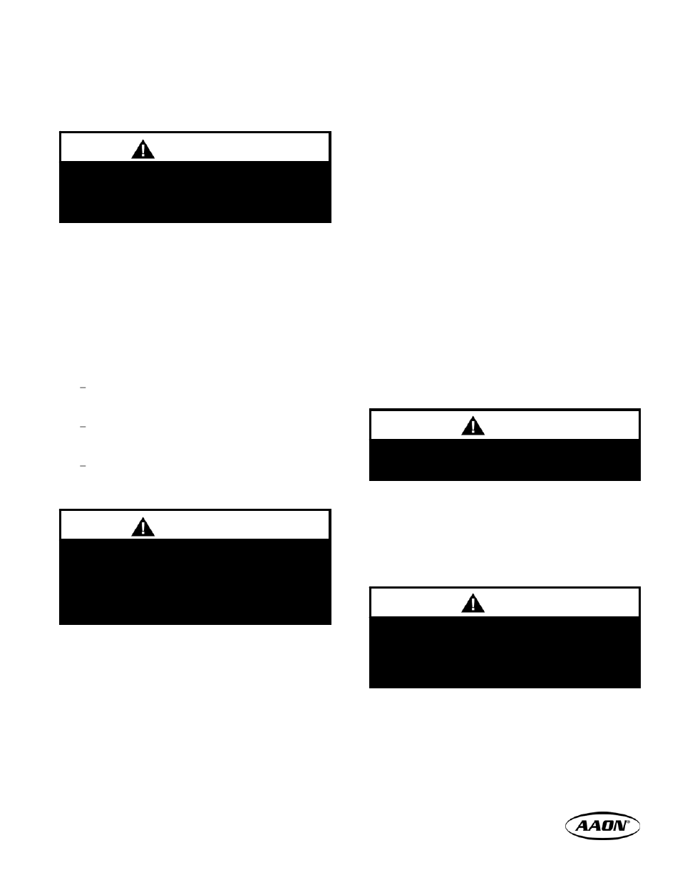 Caution, Start-up | AAON V3-E User Manual | Page 15 / 28