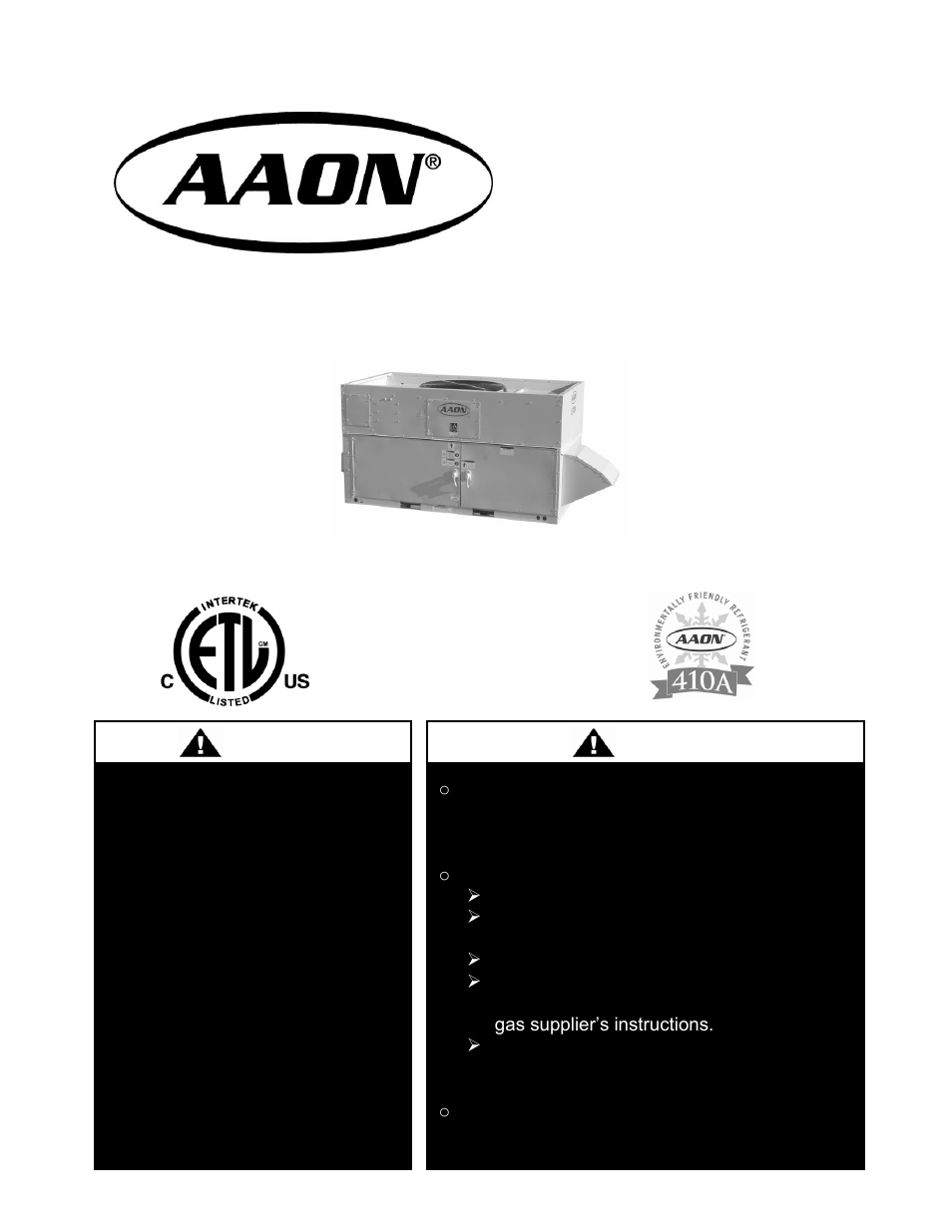 AAON RQ-006 User Manual | 84 pages