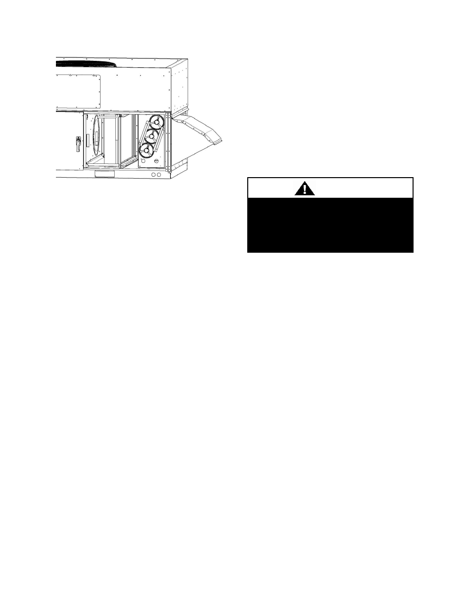 E-coated coil cleaning, Figure 30 - evaporator coil access, Warning | AAON RQ-006 User Manual | Page 65 / 84