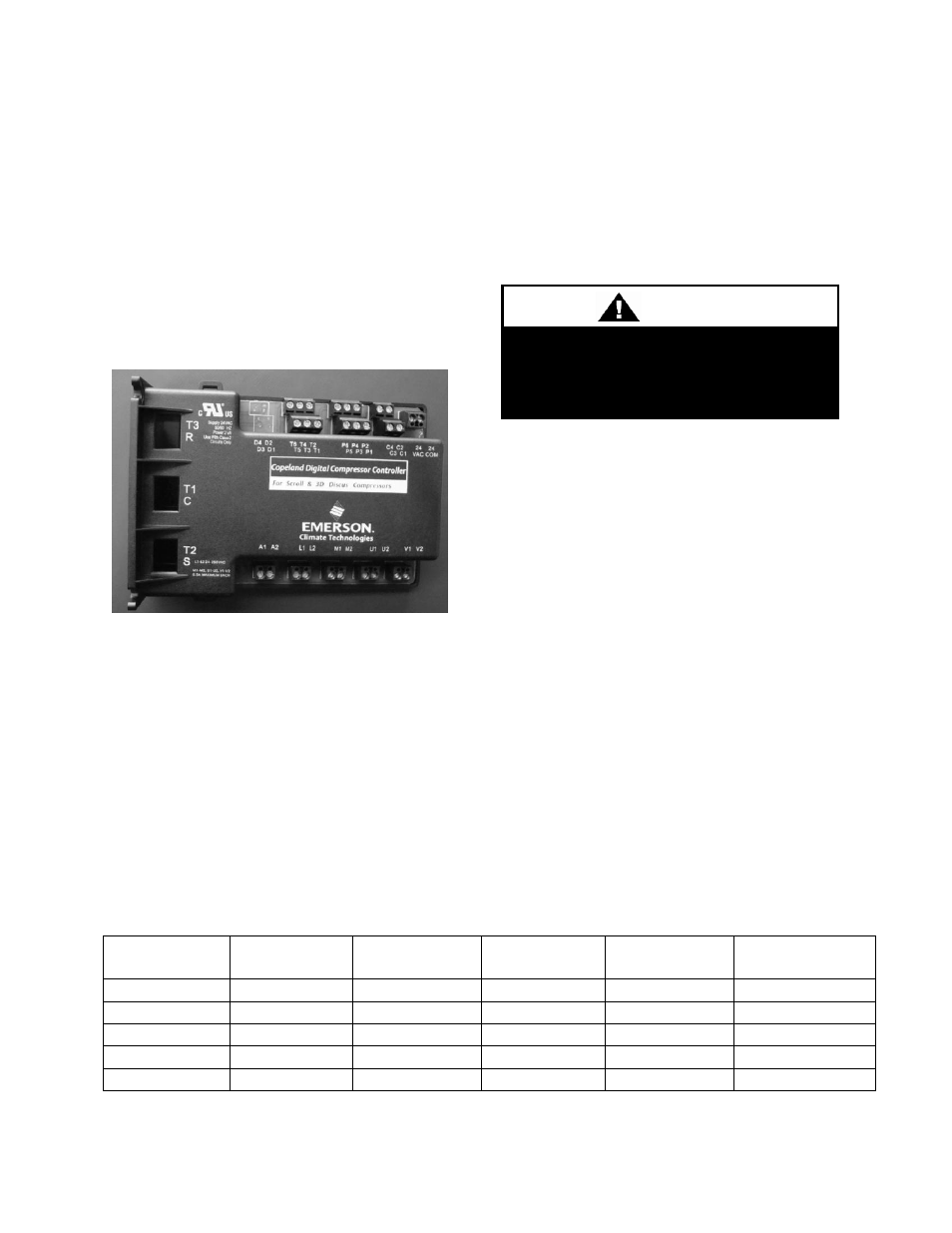 Variable capacity compressor controller, Warning | AAON RQ-006 User Manual | Page 70 / 84