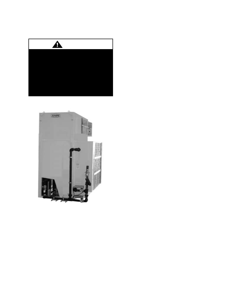 Caution | AAON SA-070 User Manual | Page 38 / 64