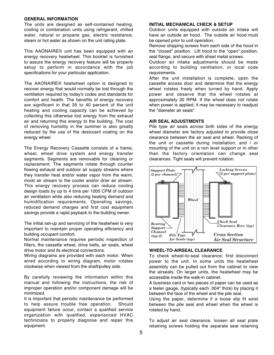 AAON RK Series User Manual | Page 5 / 16