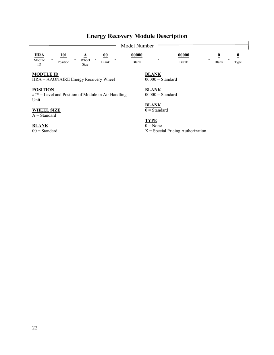 Energy recovery module description | AAON M2-036 User Manual | Page 22 / 100