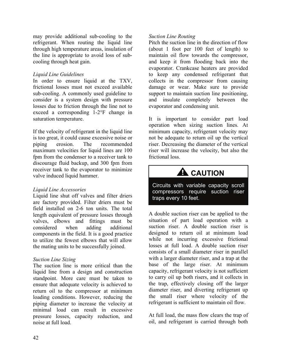 Caution | AAON M2-036 User Manual | Page 42 / 100