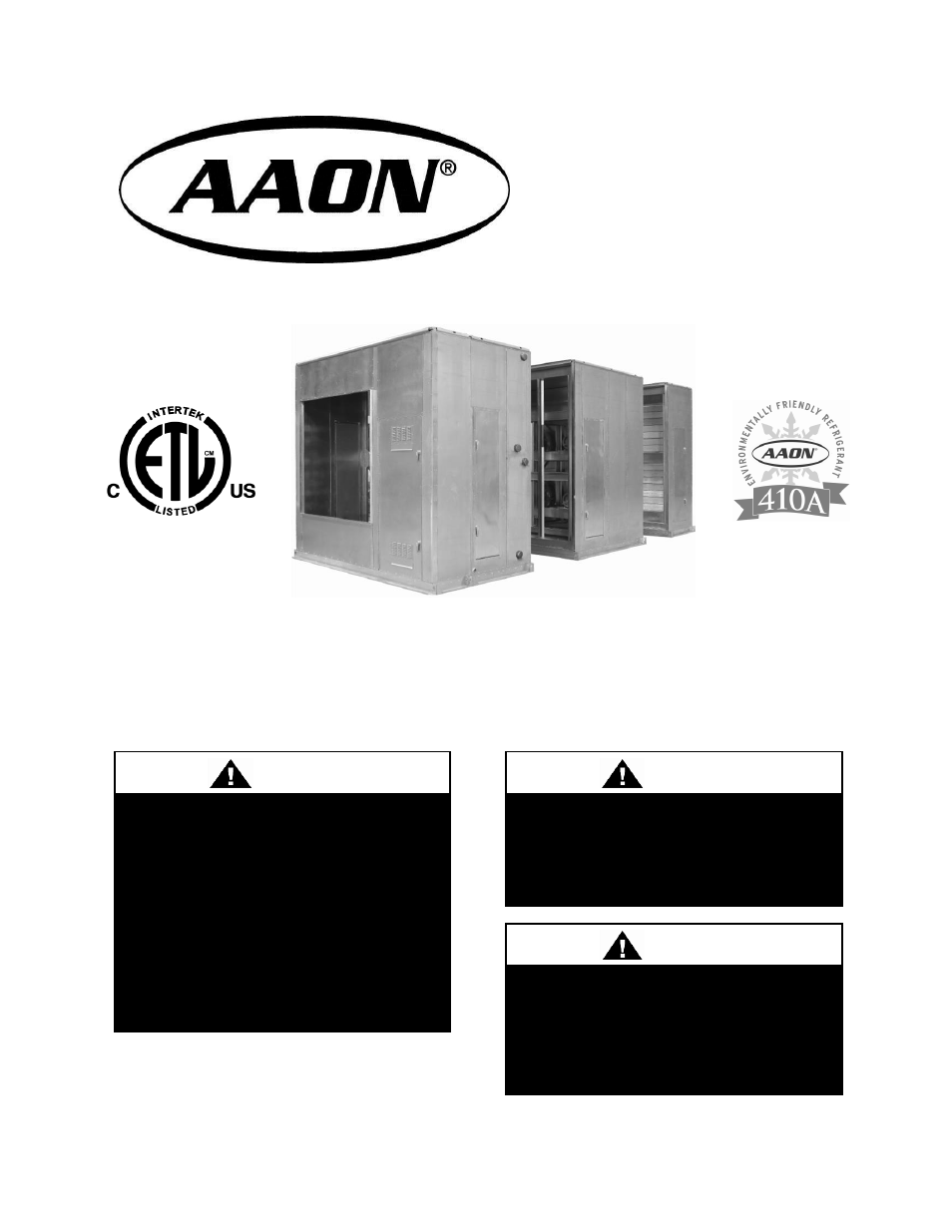 AAON M3-094 User Manual | 72 pages