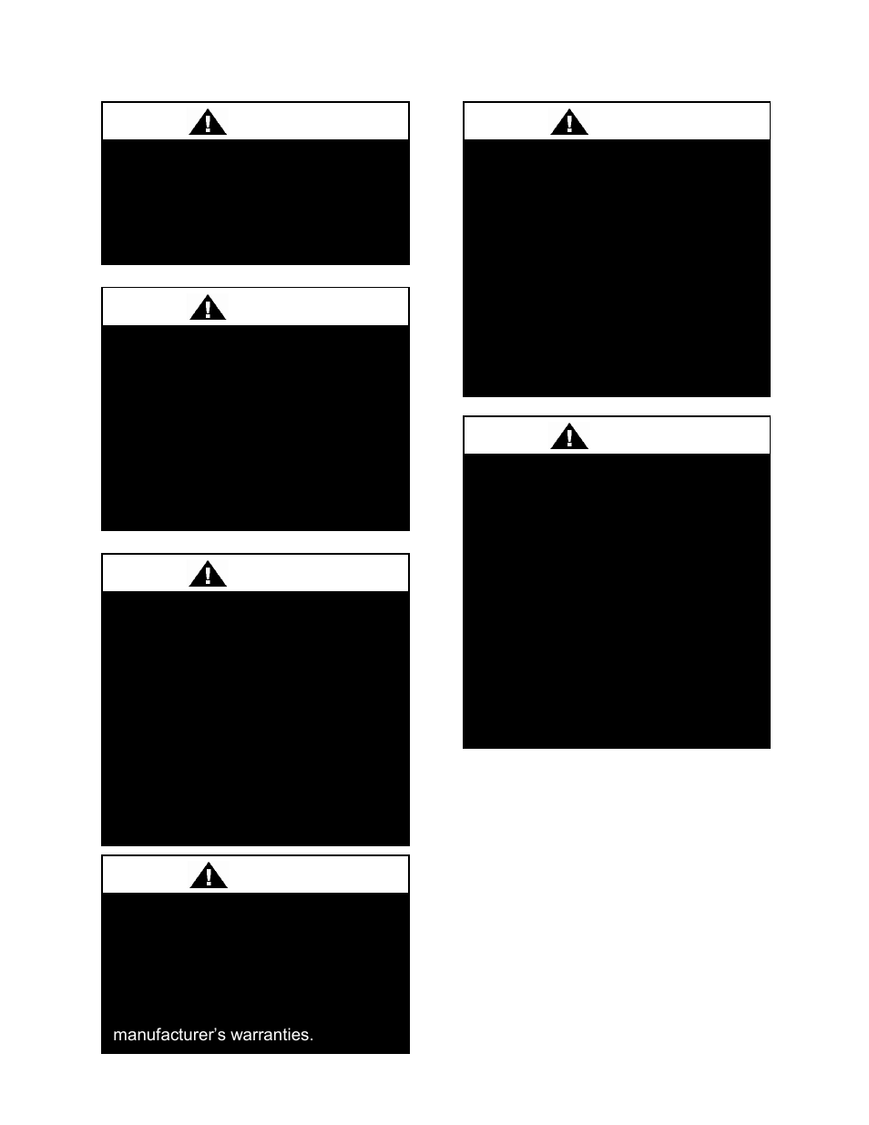 Caution, Warning | AAON RL-240 User Manual | Page 11 / 84