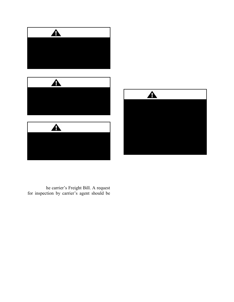 Receiving unit, Storage, Packaged direct expansion (dx) units | Caution, Warning | AAON RL-240 User Manual | Page 23 / 84