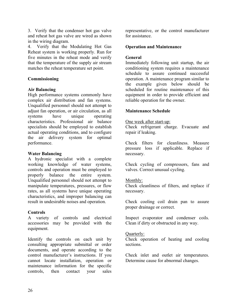 AAON F-060 User Manual | Page 26 / 60