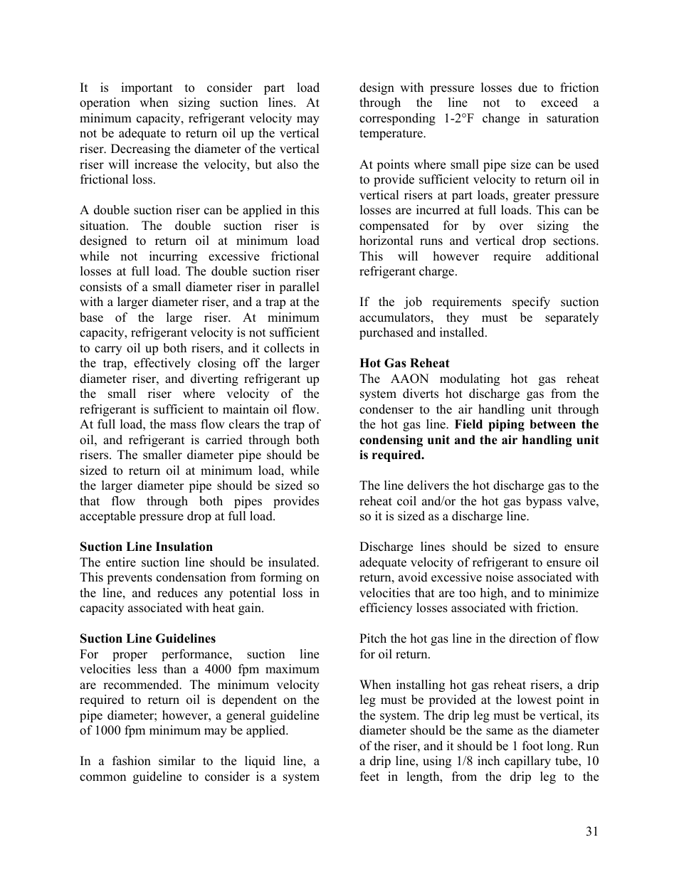 AAON F-060 User Manual | Page 31 / 60
