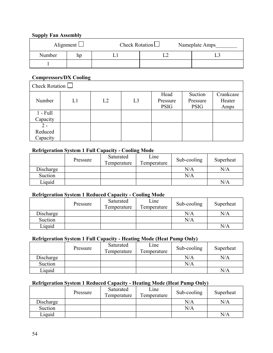 AAON F-060 User Manual | Page 54 / 60