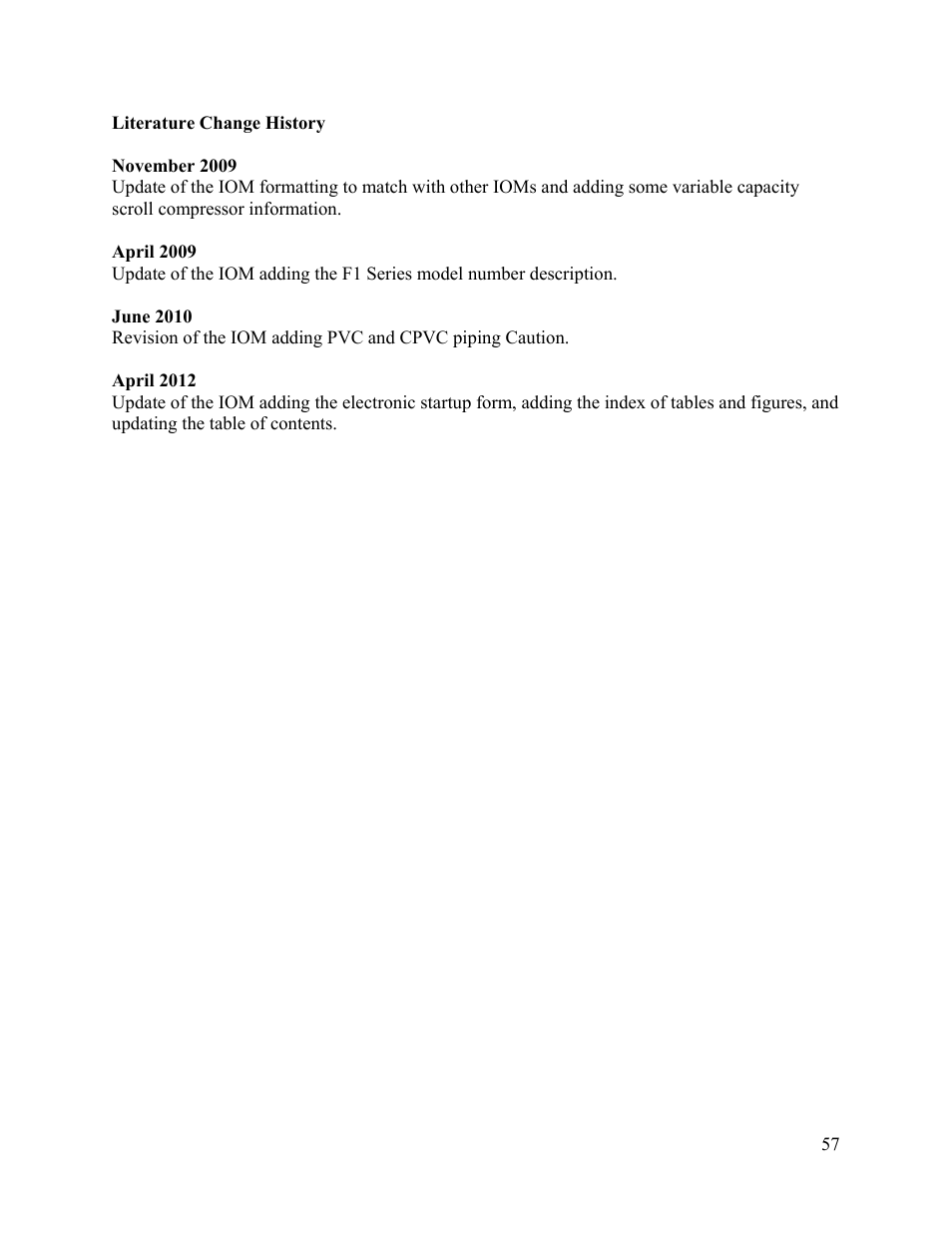 AAON F-060 User Manual | Page 57 / 60
