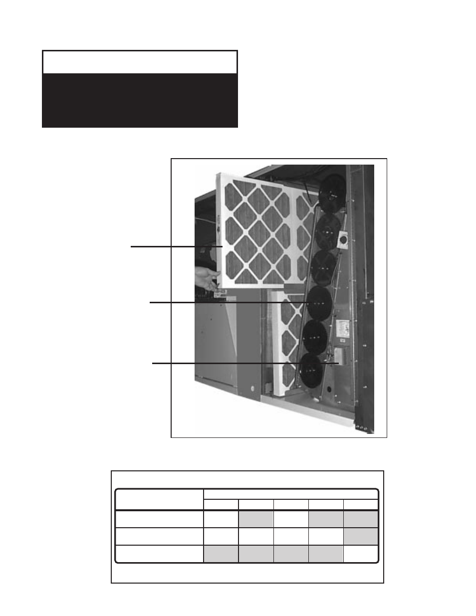Filters, Warning | AAON RM-030 User Manual | Page 9 / 16
