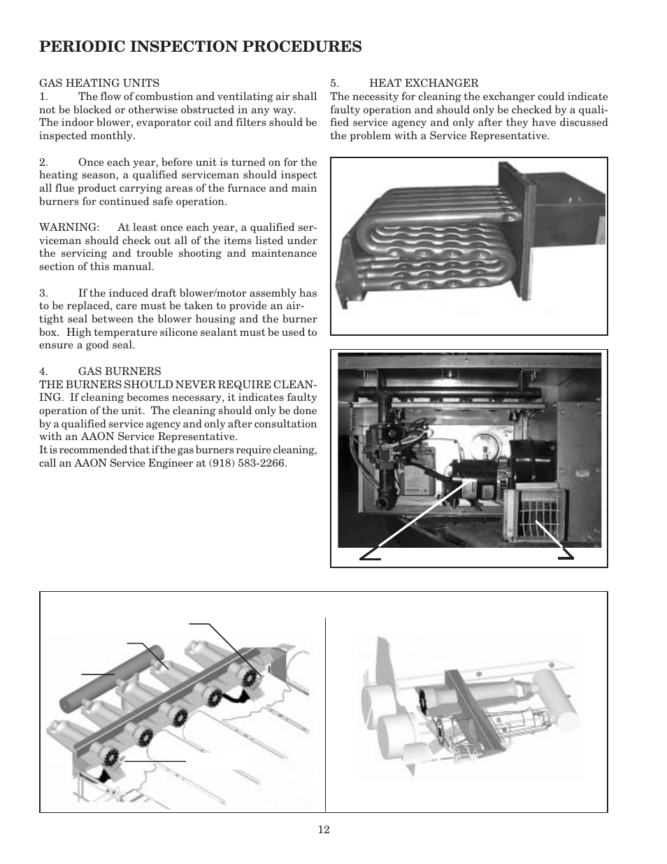 Periodic inspection procedures | AAON RK-60 User Manual | Page 12 / 24