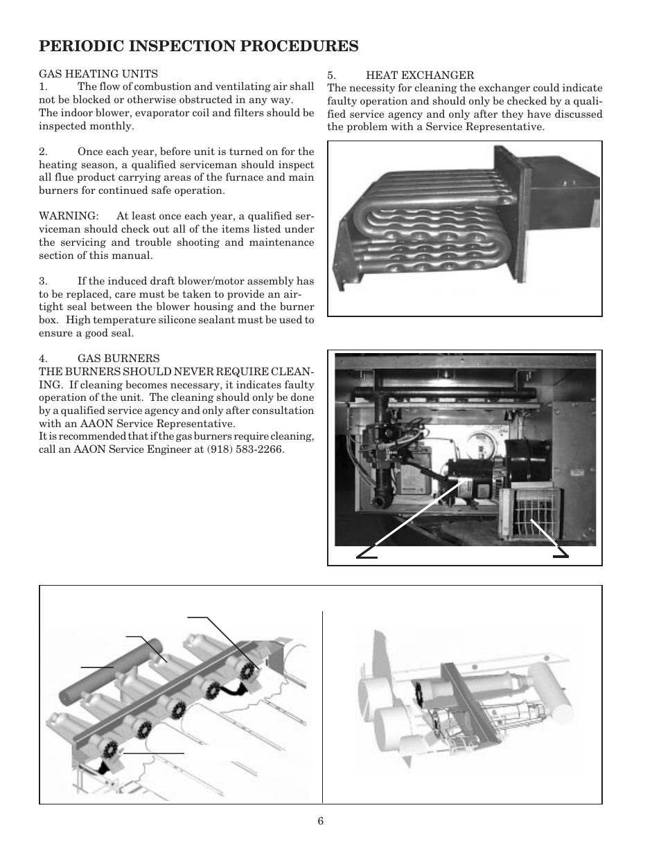 Periodic inspection procedures | AAON RK-60 User Manual | Page 6 / 16