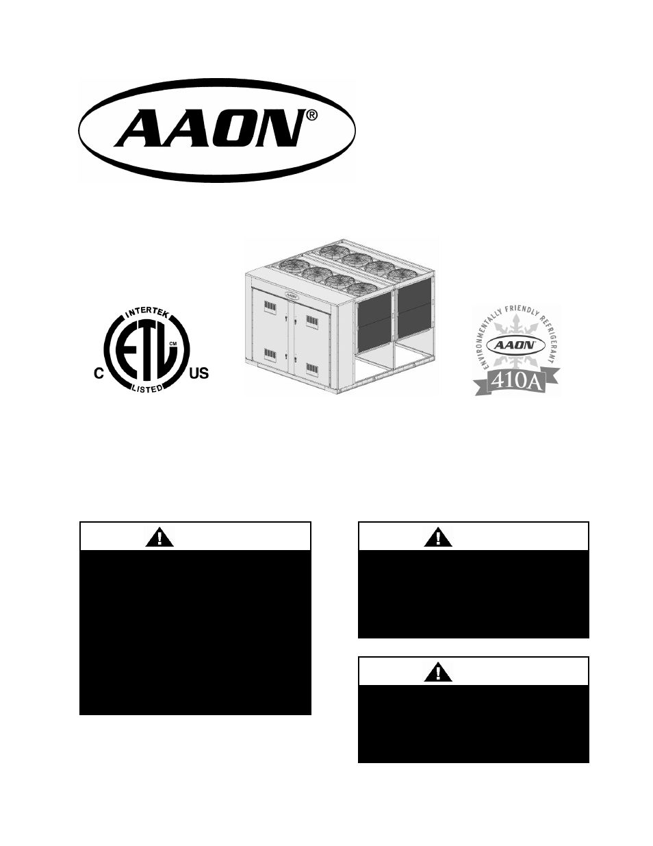 AAON CN-140 User Manual | 52 pages