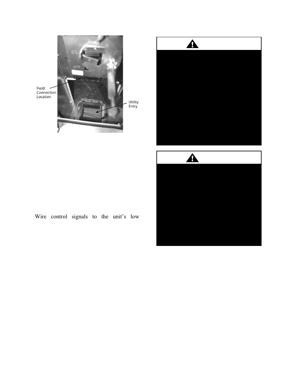 Caution | AAON CN-140 User Manual | Page 25 / 52