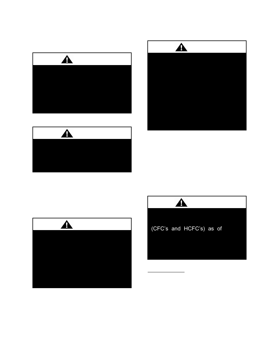 Startup, Compressors, Before charging | Warning, Caution | AAON CC-063 User Manual | Page 23 / 52