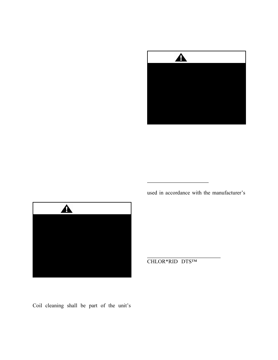 Caution | AAON CC-063 User Manual | Page 31 / 52