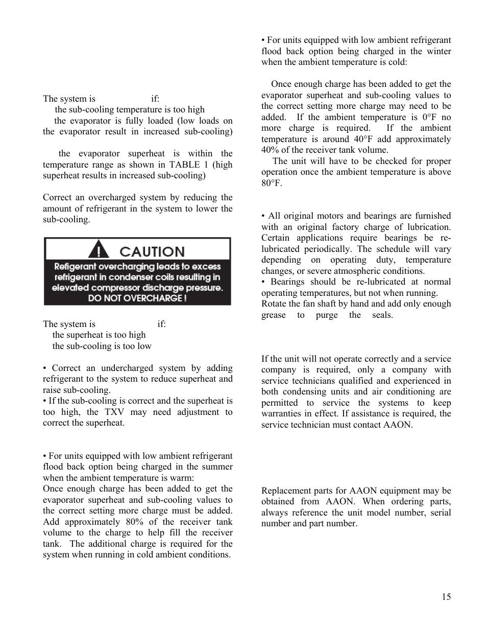 AAON CL-230 User Manual | Page 15 / 54