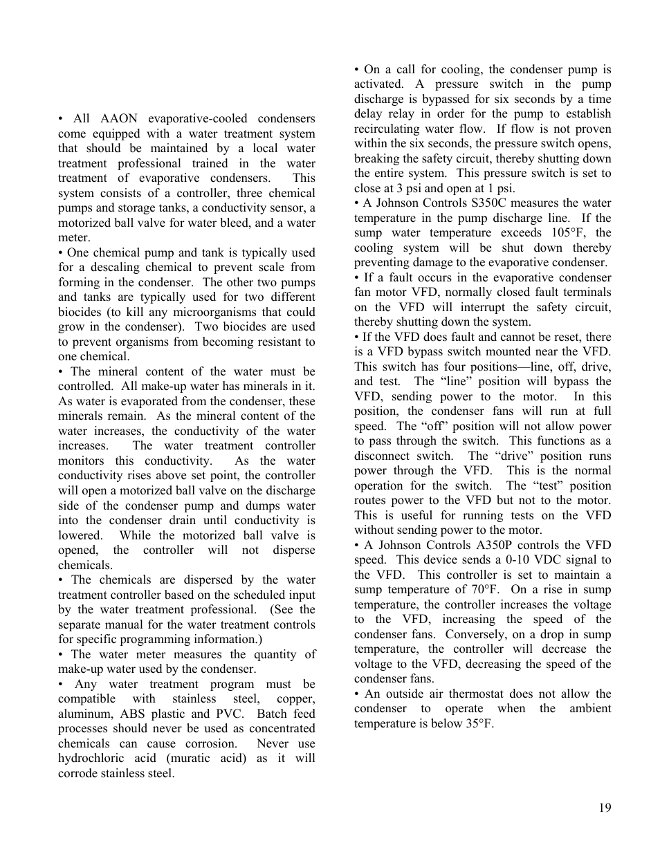 AAON CL-230 User Manual | Page 19 / 54