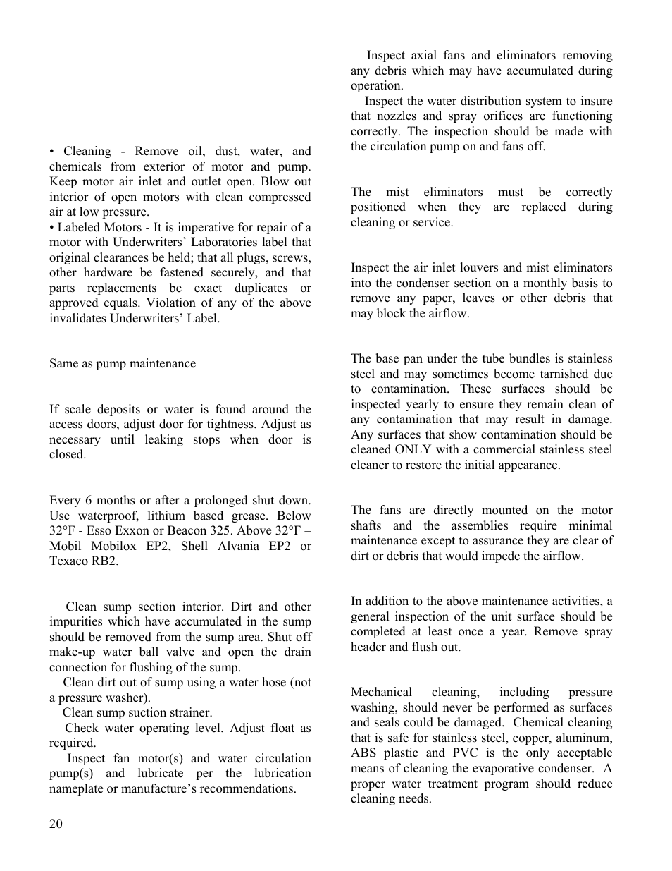 AAON CL-230 User Manual | Page 20 / 54