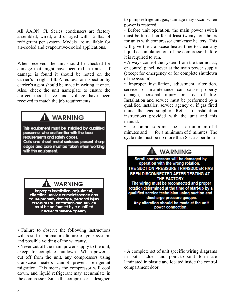 AAON CL-230 User Manual | Page 4 / 54