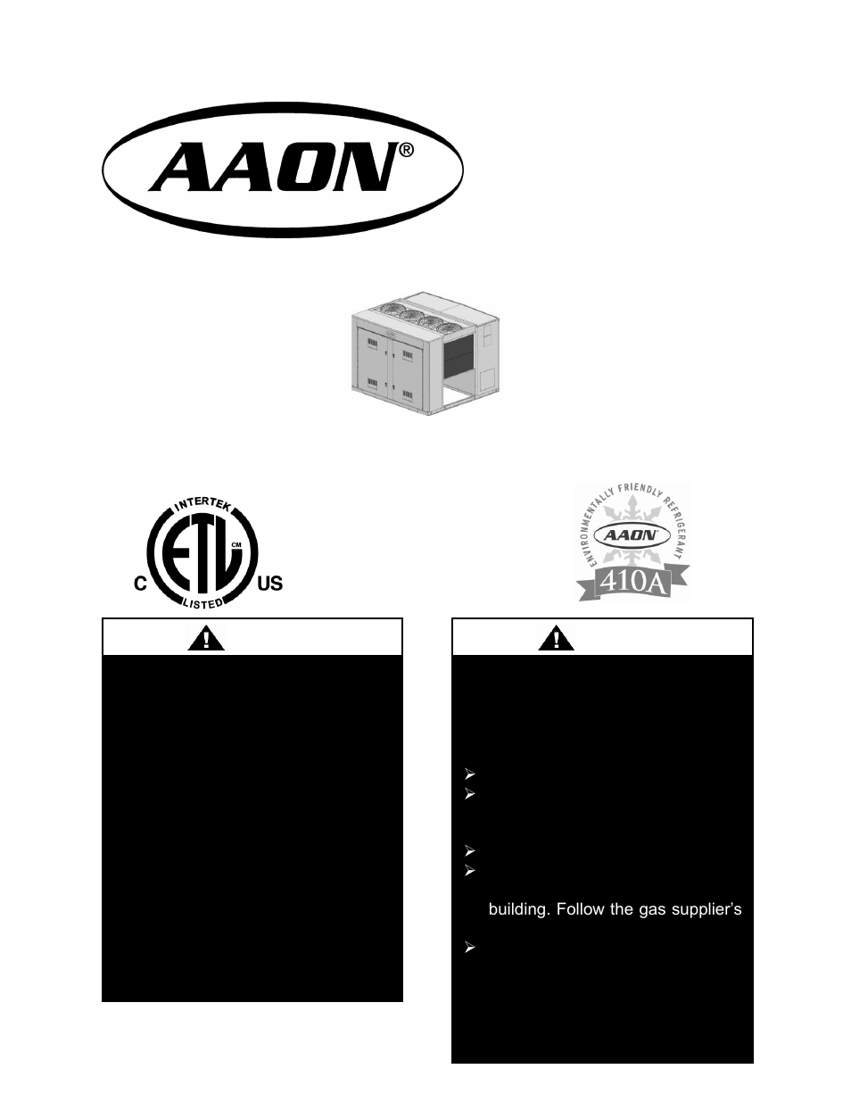 AAON LN-140 User Manual | 60 pages