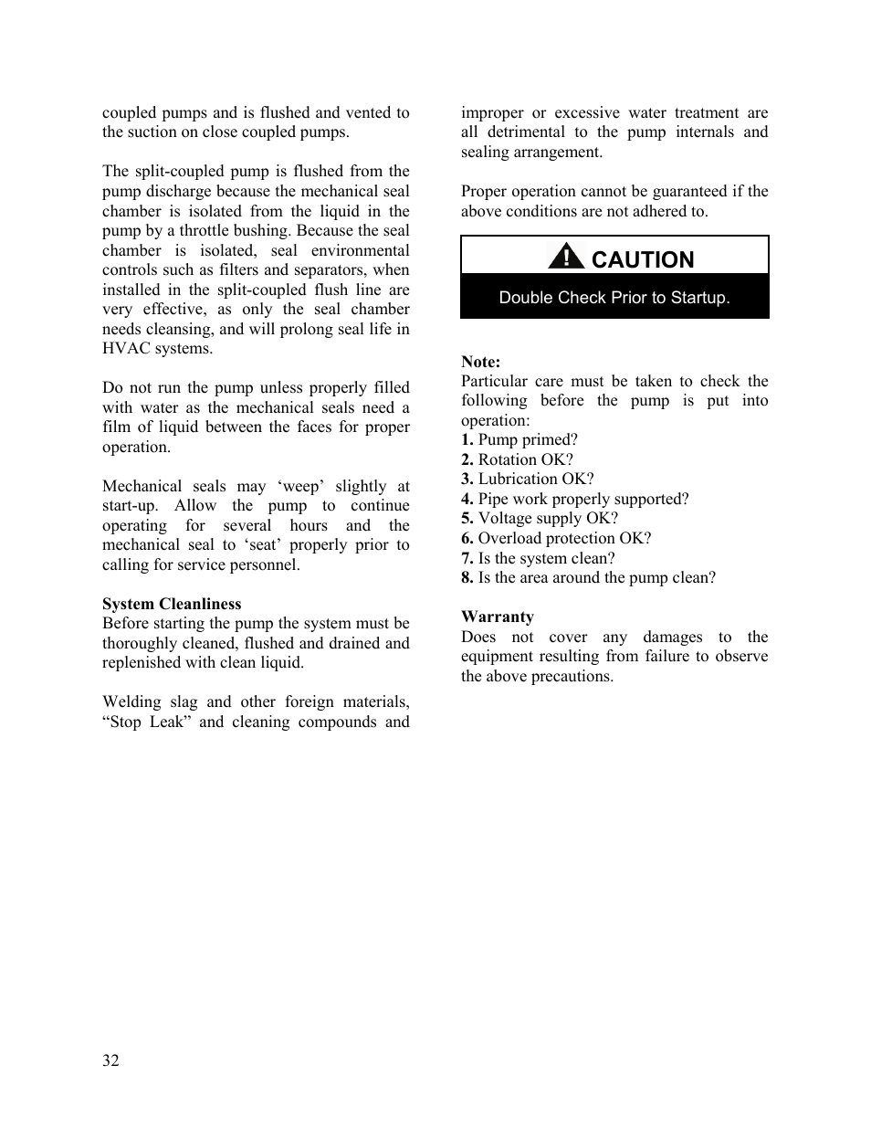 Caution | AAON LC-054 User Manual | Page 32 / 52