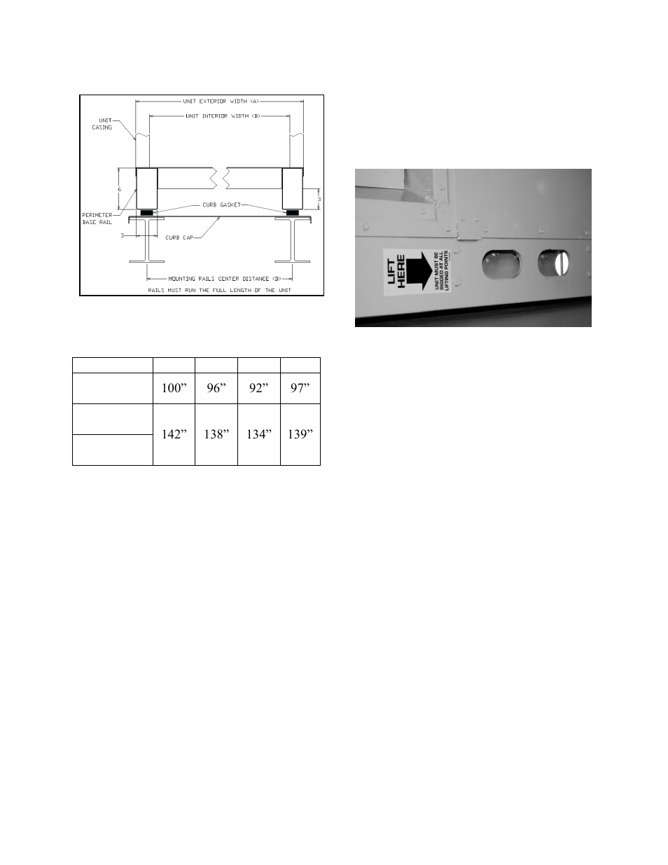 Lifting and handling | AAON LL-540 User Manual | Page 27 / 92