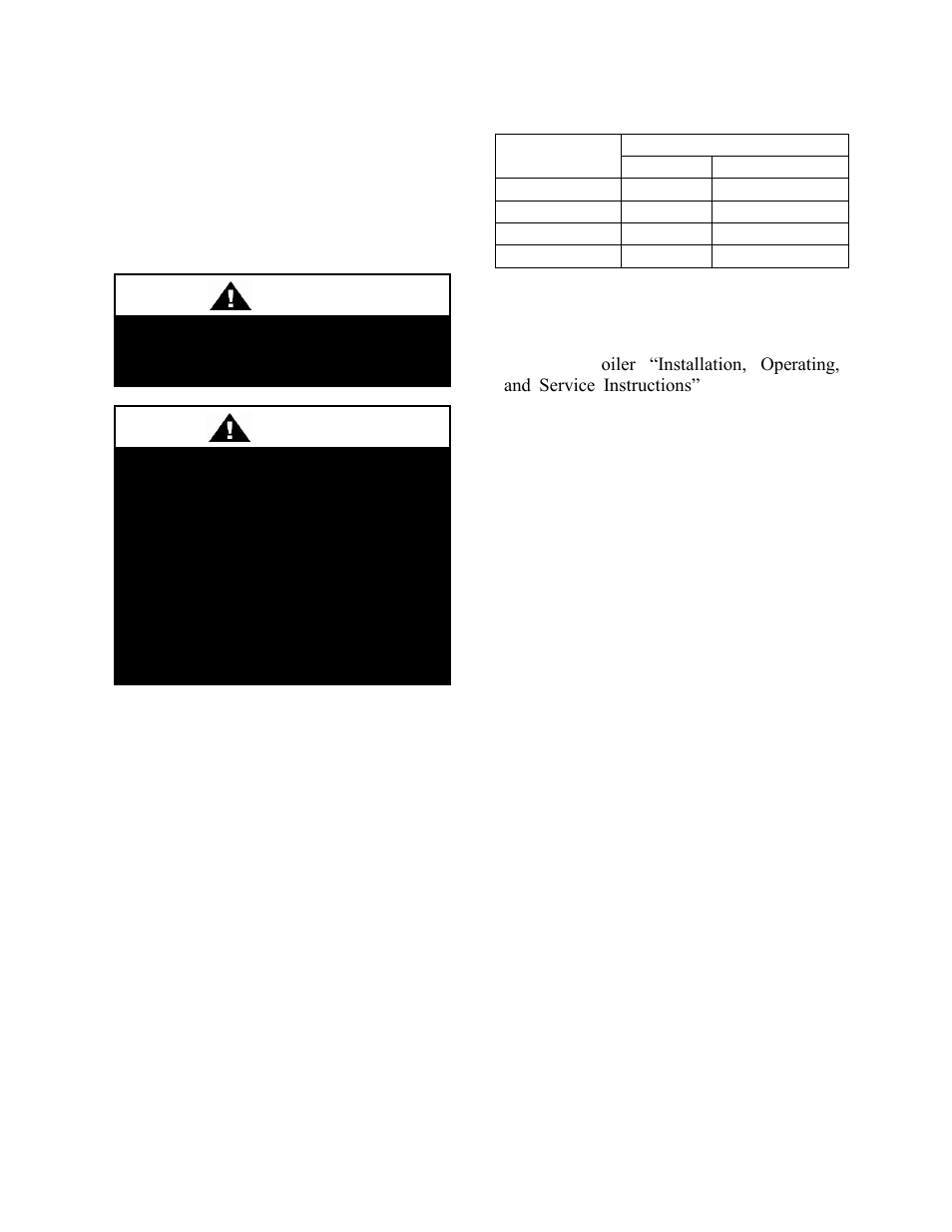 Water connection, Gas connection, Boiler exhaust connection | Warning, Caution | AAON BL-600 User Manual | Page 20 / 56