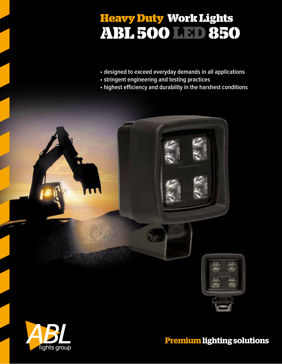 ABL Lights Group ABL 500 LED 850 User Manual | 2 pages