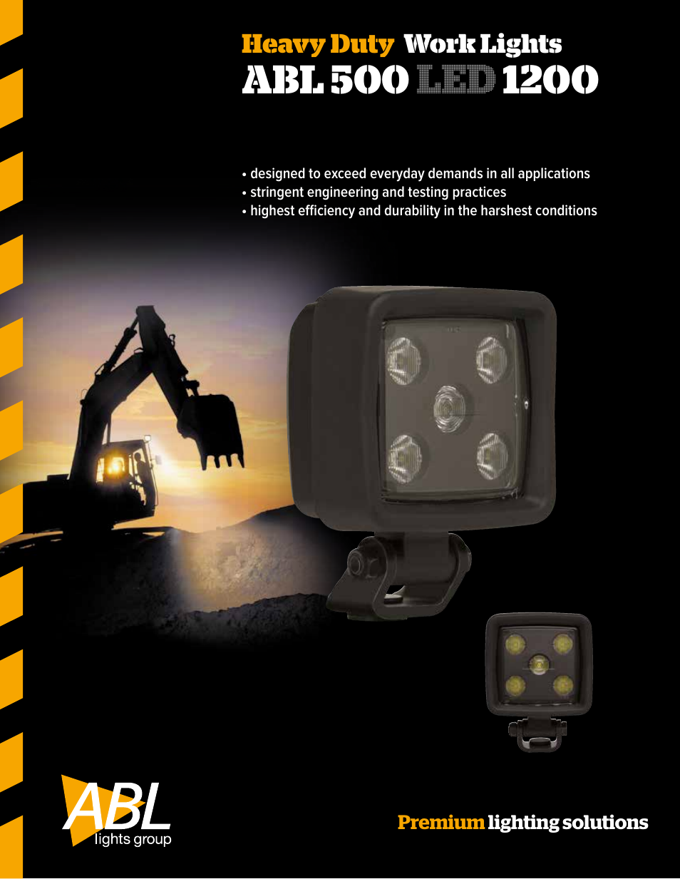 ABL Lights Group ABL 500 LED 1200 User Manual | 2 pages
