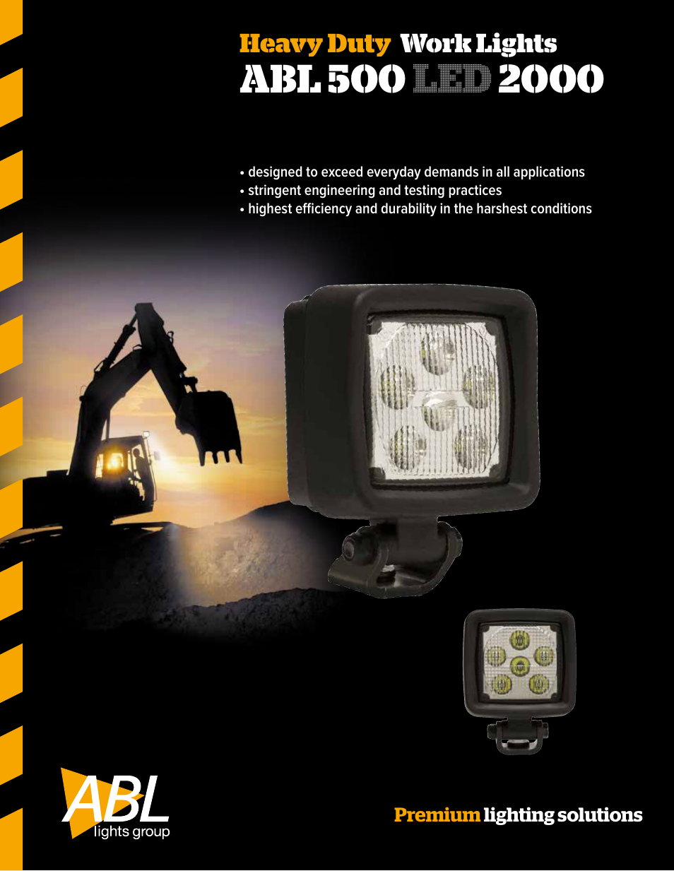 ABL Lights Group ABL 500 LED 2000 User Manual | 2 pages