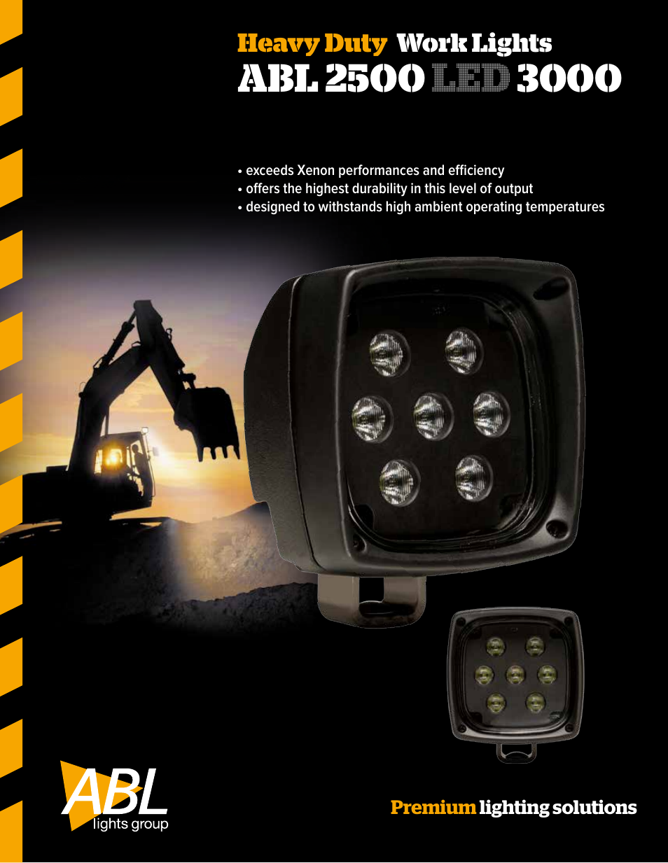ABL Lights Group ABL 2500 LED 3000 User Manual | 2 pages