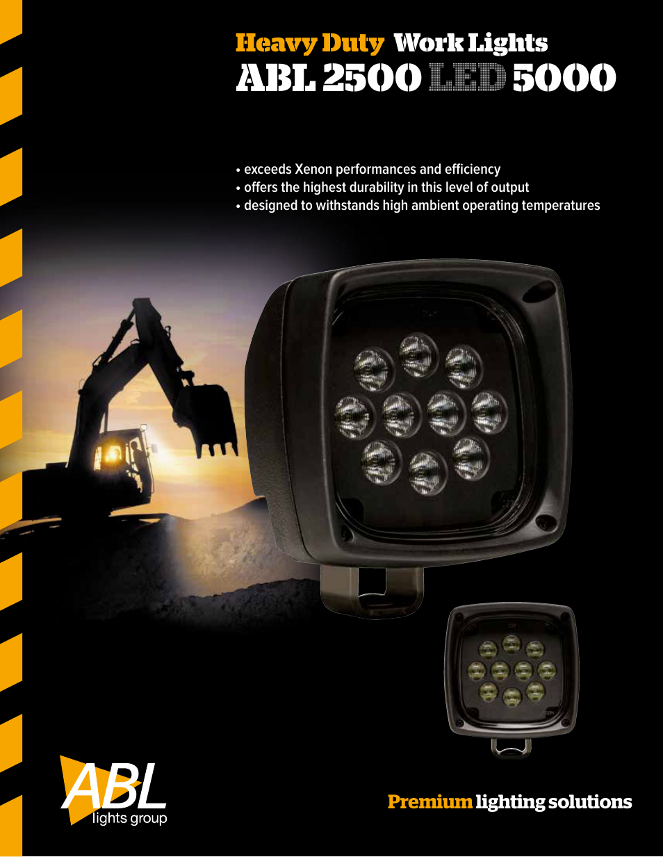 ABL Lights Group ABL 2500 LED 5000 User Manual | 2 pages