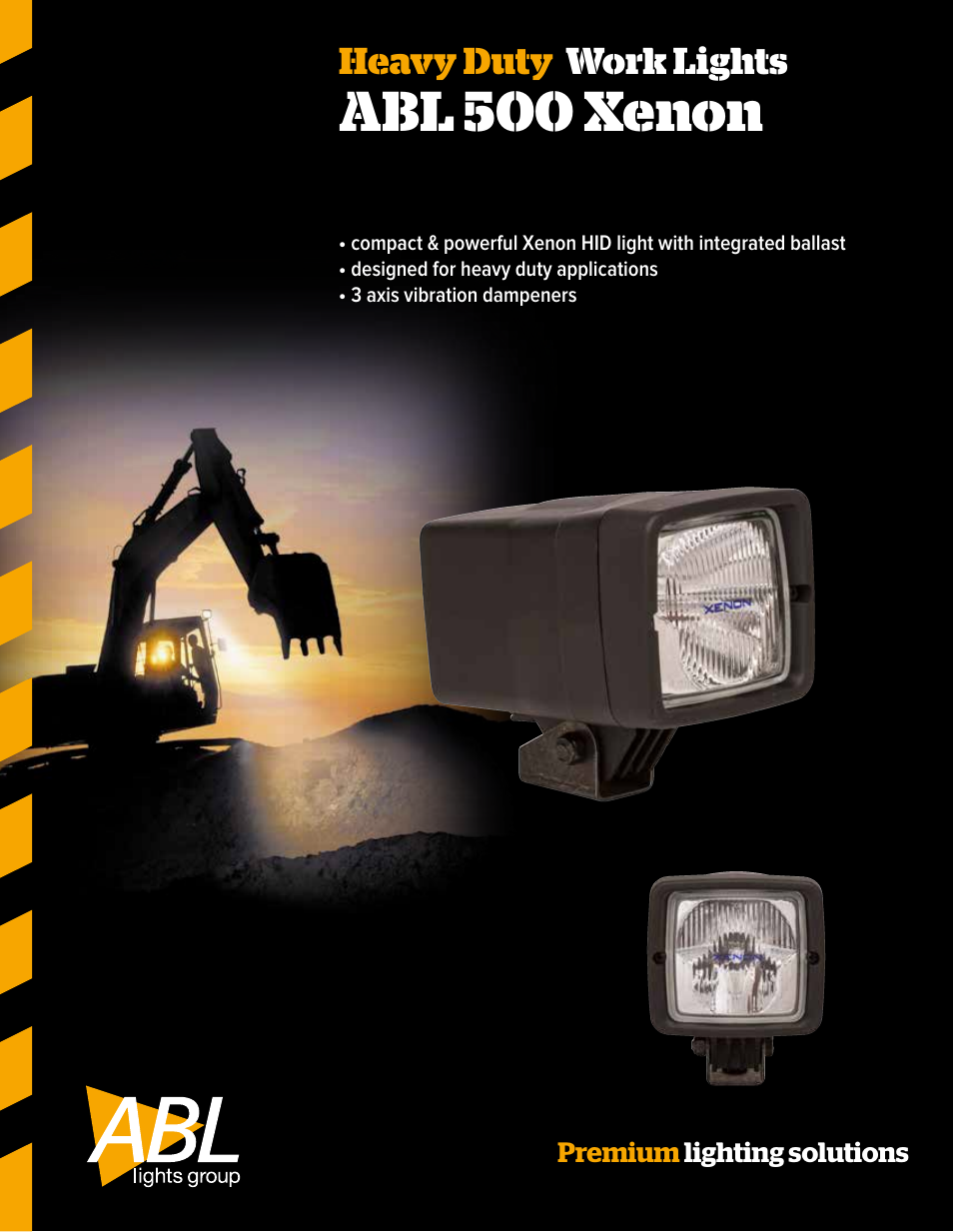 ABL Lights Group ABL 500 Xenon User Manual | 2 pages