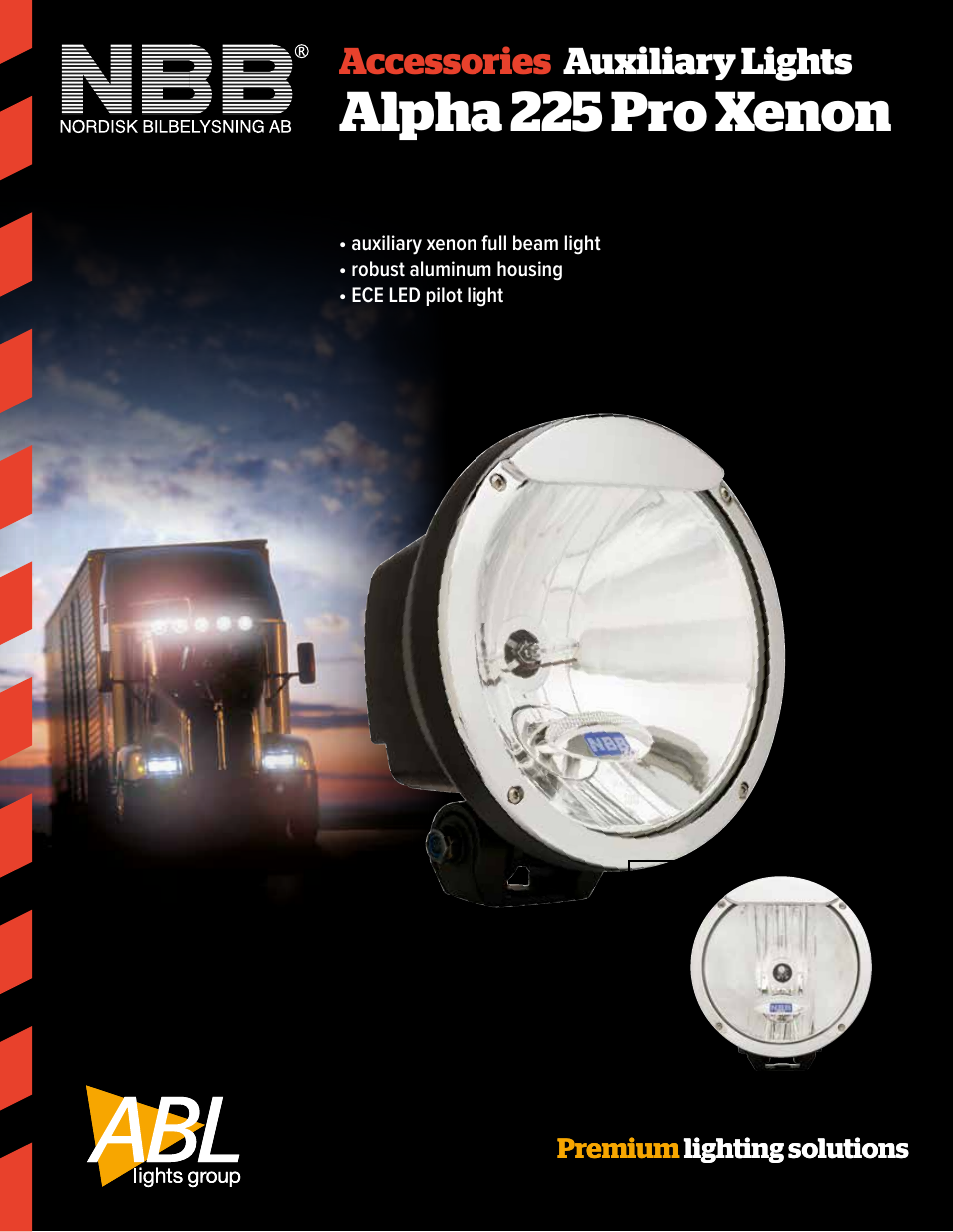 ABL Lights Group Alpha 225 Pro Xenon User Manual | 2 pages
