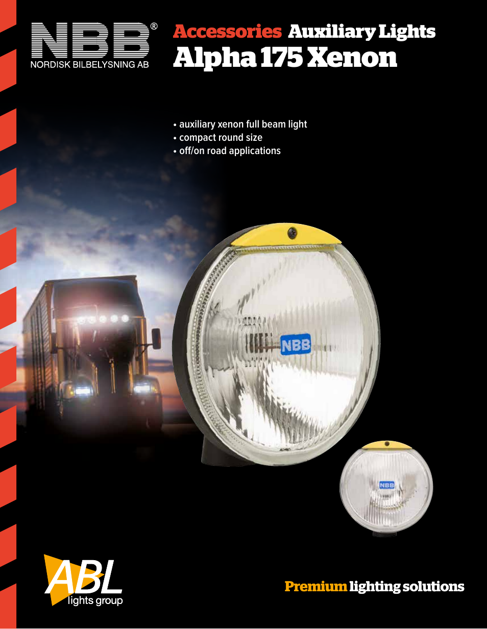 ABL Lights Group Alpha 175 User Manual | 2 pages