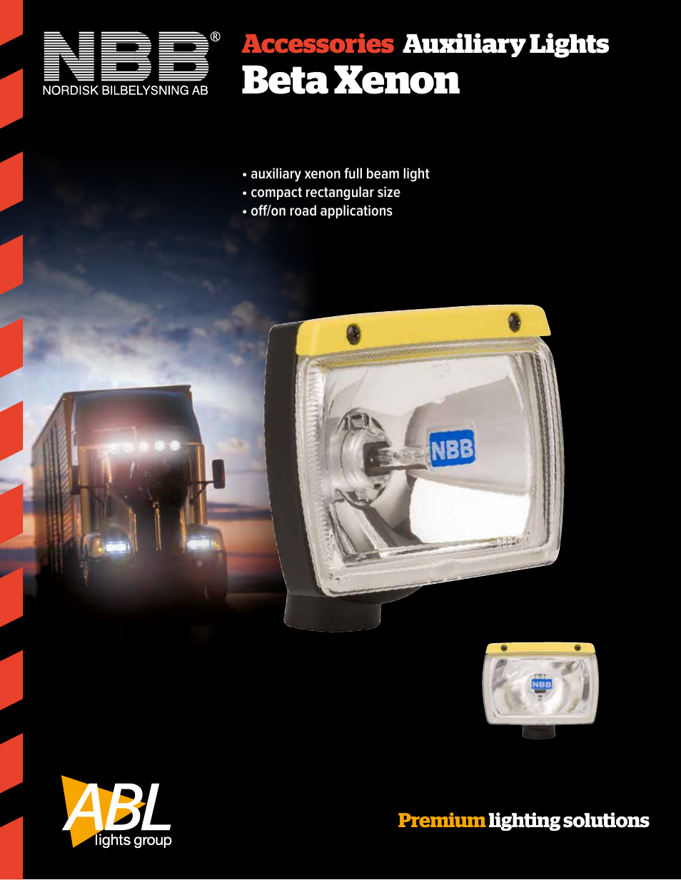 ABL Lights Group Beta Xenon User Manual | 2 pages