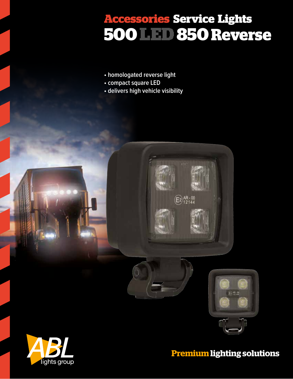 ABL Lights Group ABL 500 LED 850 Reverse User Manual | 2 pages