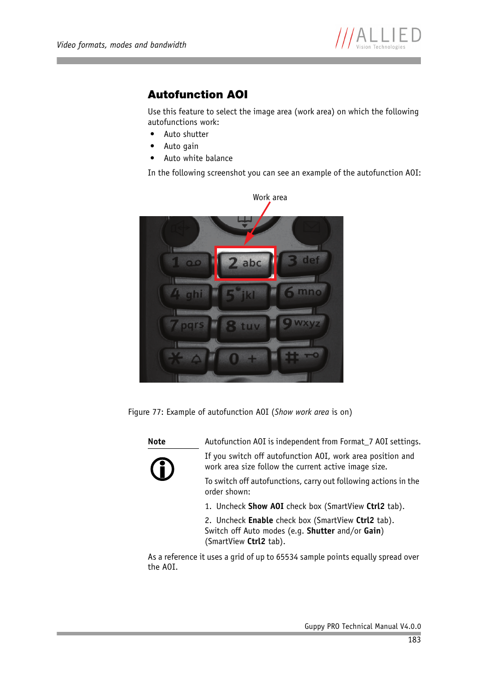 Autofunction aoi | ALLIED Vision Technologies Guppy PRO F-503 User Manual | Page 185 / 283