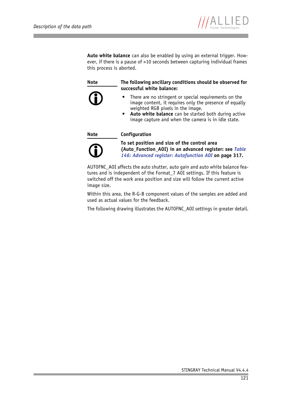 ALLIED Vision Technologies Stingray F-504 User Manual | Page 123 / 355