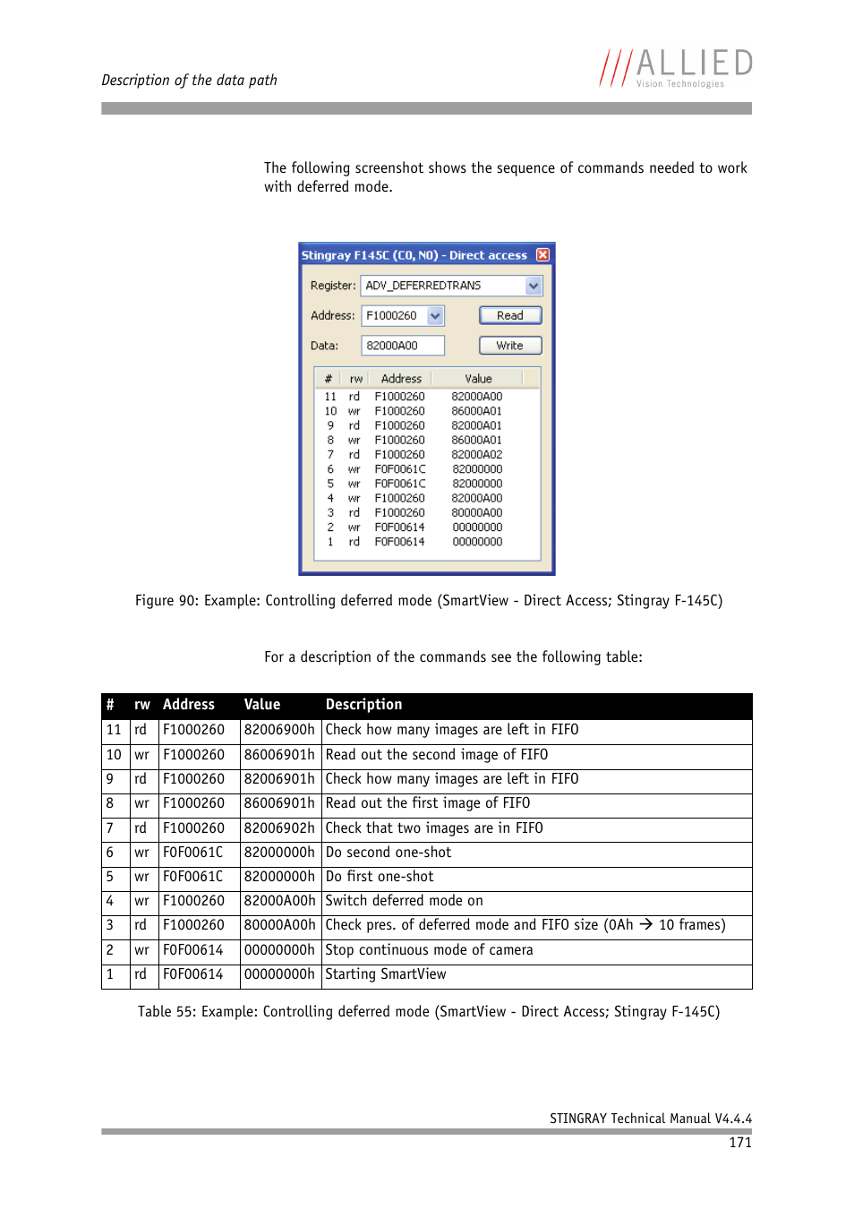 ALLIED Vision Technologies Stingray F-504 User Manual | Page 173 / 355