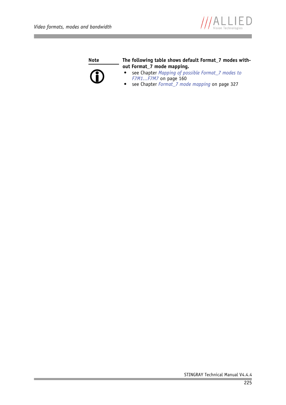ALLIED Vision Technologies Stingray F-504 User Manual | Page 227 / 355