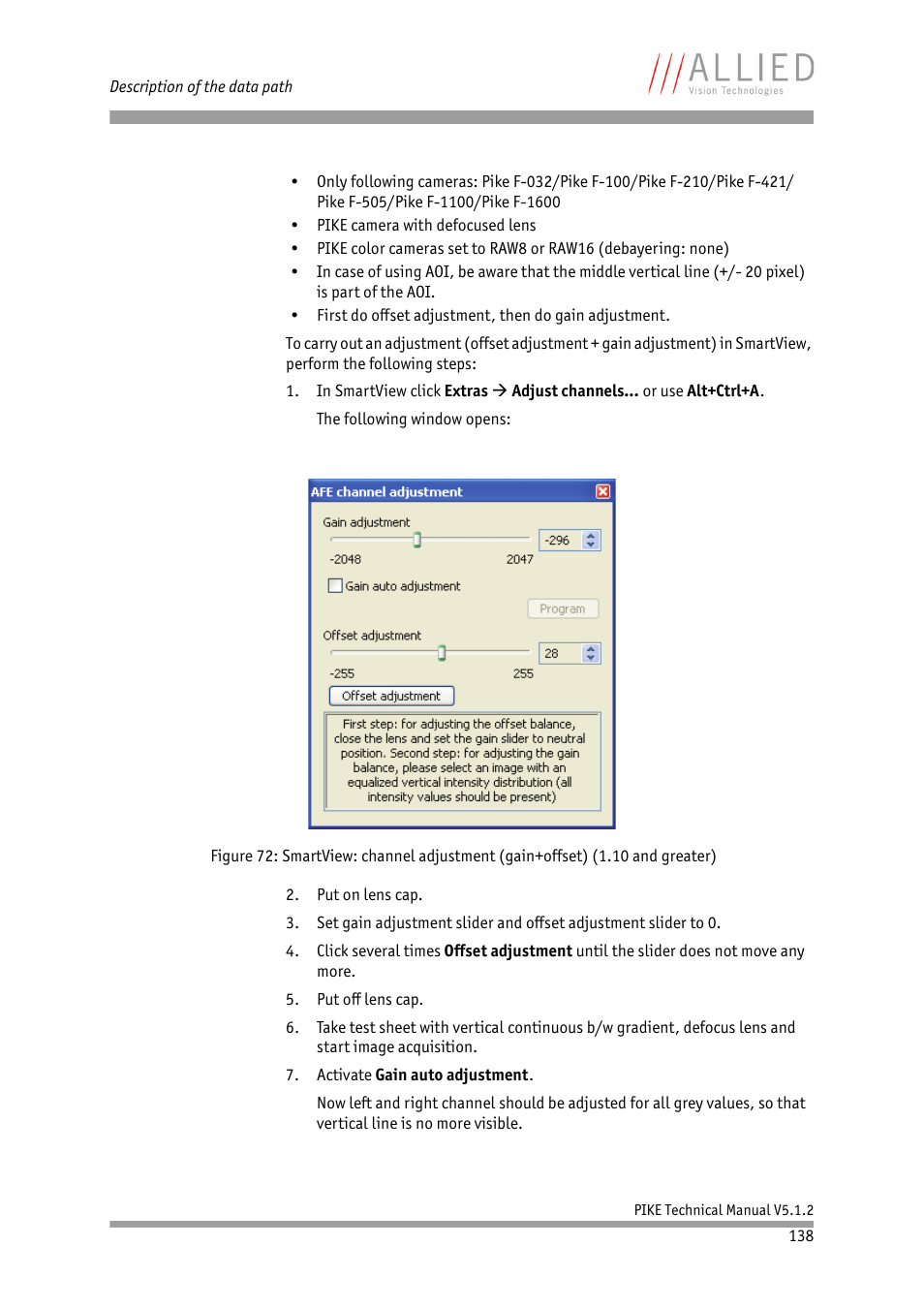 ALLIED Vision Technologies Pike F-1600 User Manual | Page 138 / 391