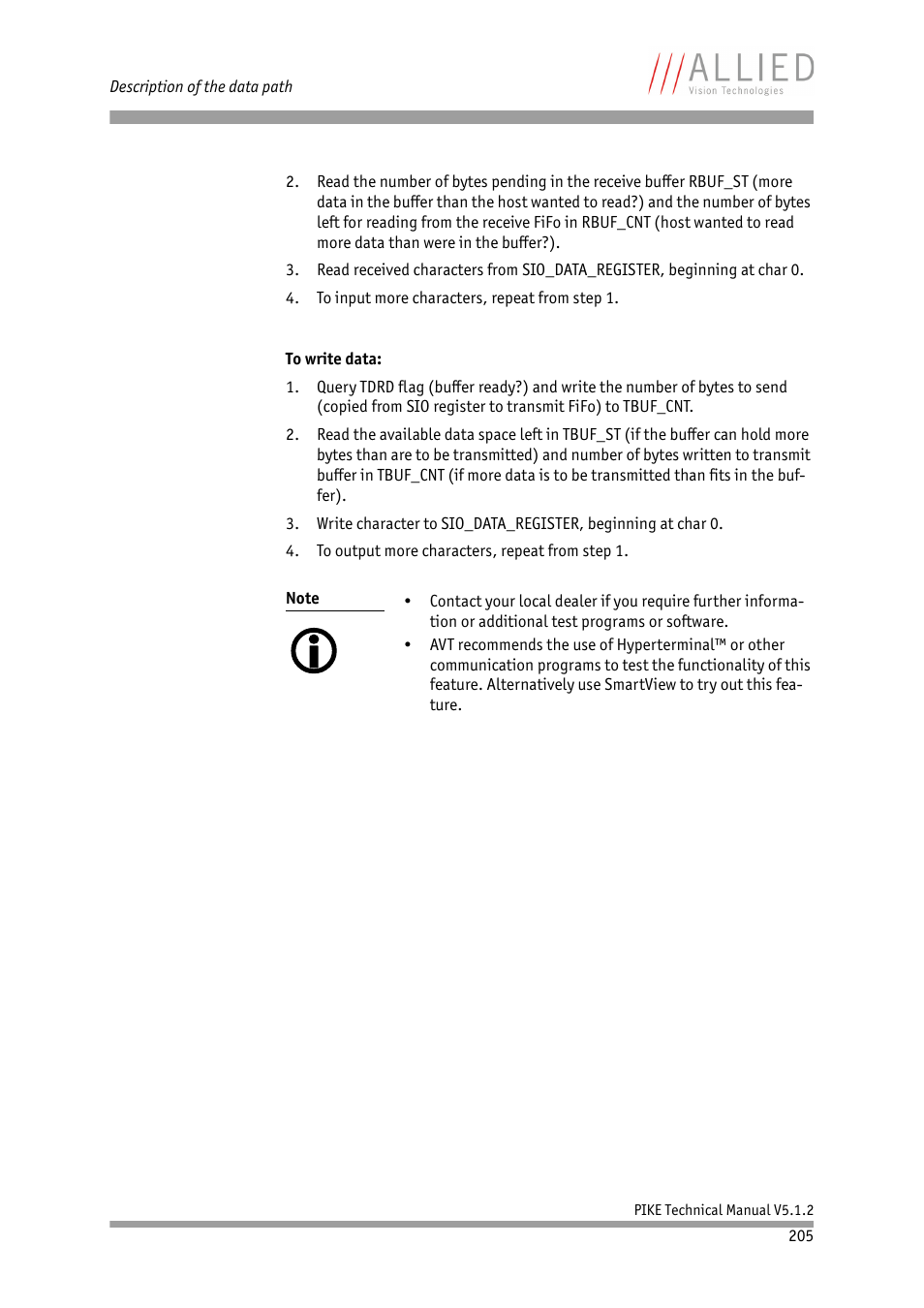 ALLIED Vision Technologies Pike F-1600 User Manual | Page 205 / 391