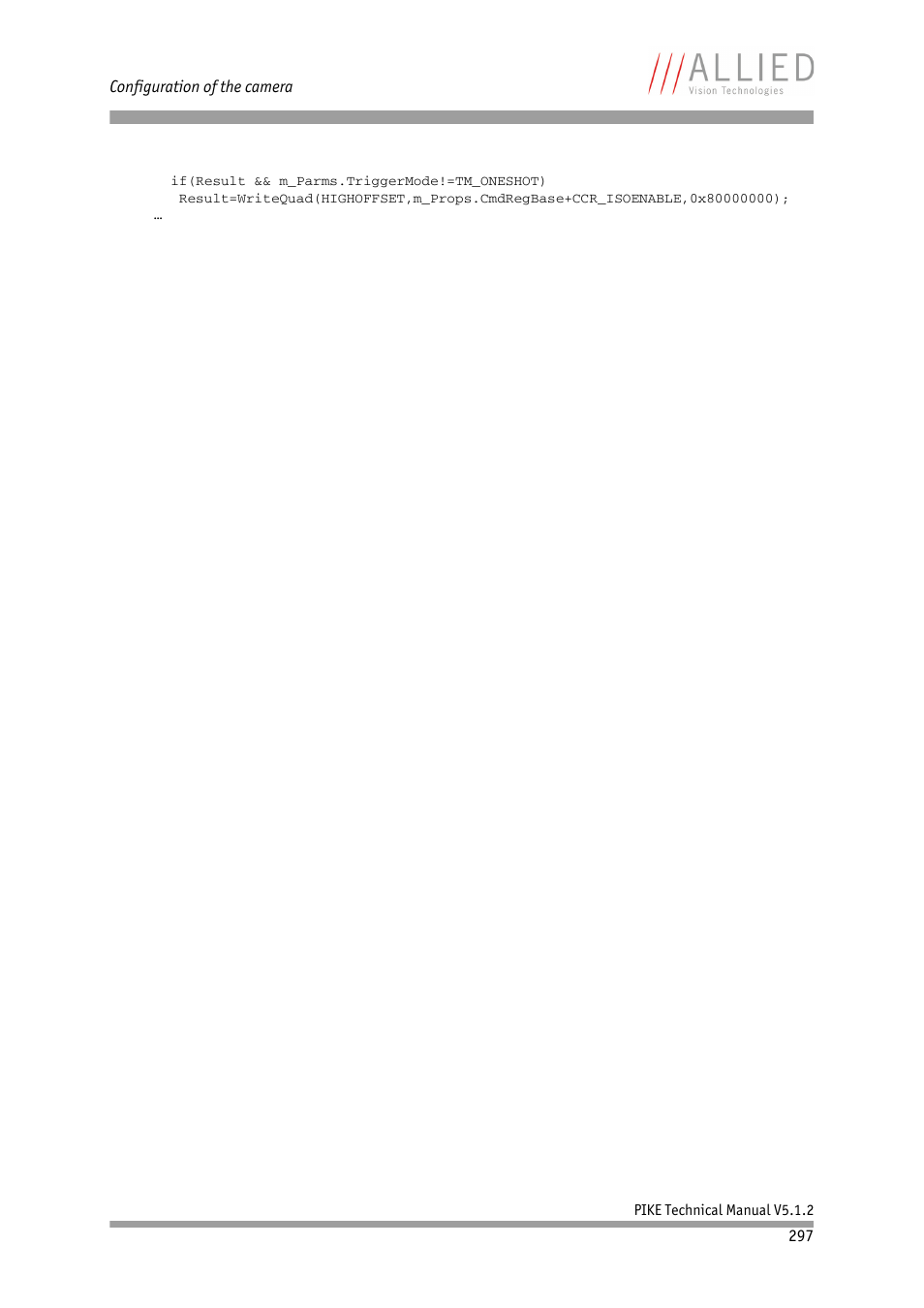 ALLIED Vision Technologies Pike F-1600 User Manual | Page 297 / 391