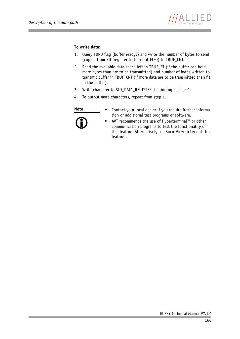 ALLIED Vision Technologies Guppy F-503 User Manual | Page 166 / 293